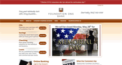 Desktop Screenshot of foundationonebank.com